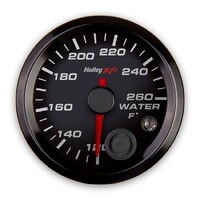 Coolant Temp Gauge coolant temperature - Standard 2-1/16" size - 120°-260° - Black Face - Black Bezel