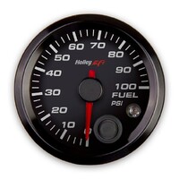 Fuel Pressure Gauge Fuel Pressure - Standard 2-1/16" size - CAN - 0-100 PSI - Black Face - Black Bezel