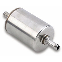 Fuel Filter 10 micron post filter with dual 3/8" barbs.