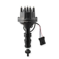 Dual Sync Ford FE Distributor, Black Black - Plug and Play with