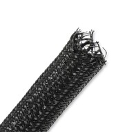 F6 Split Wire Loom - 1/8 Inch 50 Feet, Black, 1/8" Braided F6 Split Wire Loom