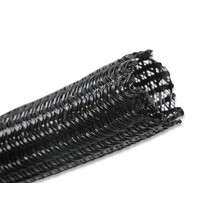 F6 Split Wire Loom - 1/2 Inch 10 Feet, Black, 1/2" Braided F6 Split Wire Loom