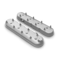 Tall LS Valve Covers - Natural Cast Tall LS Valve Covers w/ Coil Mounting Posts, Cast Aluminum - Natural Cast Finish