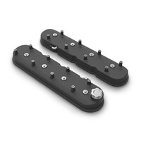 Tall LS Valve Covers - Satin Black Tall LS Valve Covers w/ Coil Mounting Posts, Cast Aluminum - Satin Black Finish