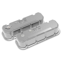 Tall M/T Valve Covers for Big Block Chevy Engines - Polished Finish Cast Aluminum Tall M/T Valve Cover for BBC Engines, Polished Finish