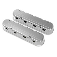 2-Piece "Chevrolet" Script Valve Cover - Gen III/IV LS - Polished Chevrolet Gen III/IV LS - Cast Aluminum - Coil-Mounting Base & Integrated Coil Cover