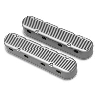 2-Piece Finned Valve Cover - Gen III/IV LS - Natural Chevrolet Gen III/IV LS - Cast Aluminum - Coil-Mounting Base & Integrated Coil Cover