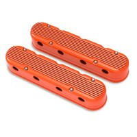 2-Piece Finned Valve Cover - Gen III/IV LS - Factory Orange Machined