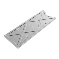 LS Valley Cover - Trussed GM LS1/LS6 Finned Valley Cover, Natural Billet