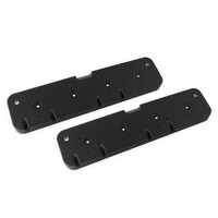 LS Valve Cover Adapter Plates Small Block Chevy to LS - Black Finish