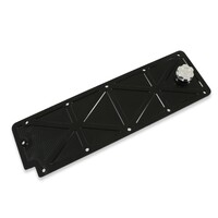 LS Valley Cover with Oil Fill - Black Billet For GM LS2/LS3/LS7/LSX Applications, Trussed Design