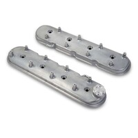 LS Valve Covers - Natural Cast Standard Height LS Valve Covers w/ Coil Mounting Posts, Cast Aluminum - Natural Cast Finish