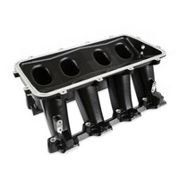 Hi-Ram Lower Manifold - GM LS1/LS2/LS6-Black LS1/LS2/LS6 Cathedral Port Carbureted Base Only Plenum-Top-Mounting Fabrication Flange Available