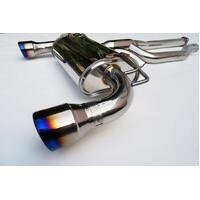 Q300 Cat Back Exhaust w/Ti Straight Cut Tips (Evo X CZ4A)