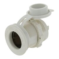 Accessory Power Socket White 12/24V 20A @12V Non LED