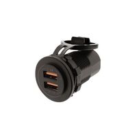 Pkt 10 Dual Usb Socket Port A 2.4A Port B- QC3.0 Non LED