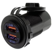 Quick Charge QC3.0 Dual USB Socket