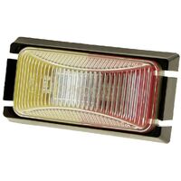 LED Side Marker Lamp Red/Amber 12/24V Black Base