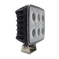 LED SQUARE WORKLAMP FLOOD BEAM 60 Deg 9-36V 24W 24 LEDs BLACK