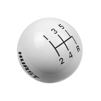 Shift Knob - 5-Speed Pattern - White Fits Shifters with 3/8-16 Threads