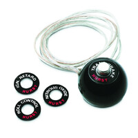 Shift Knob - No Pattern - Black - 12 Volt Switch Fits Shifters with 7/16-20 Threads