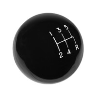 Shift Knob - 5-Speed - Black Fits Shifters with M12 x 1.75 Threads