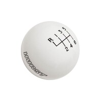 Shift Knob - 6-Speed - White - Ford