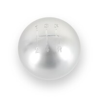 Billet Shift Knob - 5-Speed Pattern - Silver Fits Shifters with M16 x 1.5 Thread - Inserts for 3/8-16 and 3/8-24 Included