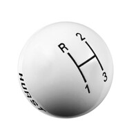 Shift Knob - 3-Speed - White Fits Shifters with 3/8-16 Threads