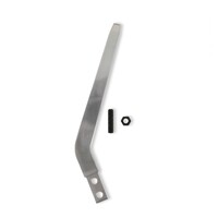 Shifter Stick - Billet - Raw Aluminum 10-in Tall - 5.5-in Setback