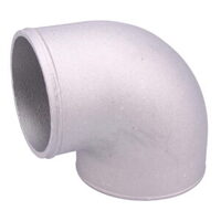 Aluminium Cast 90Deg Elbow Reducer - 3.00-3.50in Diameter 76-89mm