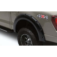 RX-Rivet Style Textured Fender Flares Rear (F-150 Excl Lightning 21-22) - Black 2PC