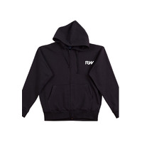 Black/White Zip Up Hoodie - Medium