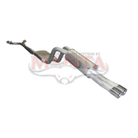 Dual 2.5in Exhaust with Extractors Muffler/Muffler (Falcon AU 98-02)