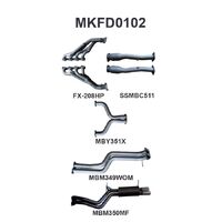 Dual 2.5in Exhaust with Extractors WOM/Muffler (Falcon BA/BF 02-08)