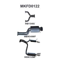 2.5in L & R Cat Back Muffler/Muffler (Falcon BF 05-08)