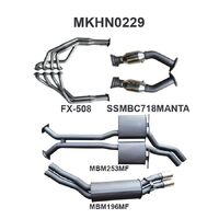 Dual 2.5in Exhaust with Extractors Muffler/Muffler (Commodore 00-06)