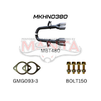 Dual 3in Tail Pipes Muffler Delete Kit (Commodore VE/Maloo 13-17)