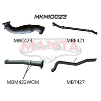 Exhaust Full System with Cat & without Muffler (Triton MN 09-14)