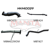 Exhaust Full System with Cat & without Muffler (Triton MN 09-14)