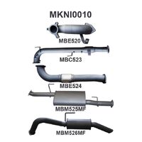 Exhaust System with Cat R Muffler (Navara D40 05-07)