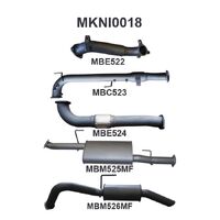 Exhaust System with Cat R Muffler (Navara D40 05-15)