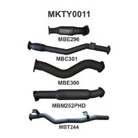 3in Exhaust System with Cat & Hotdog (Landcruiser VDJ79 07+)