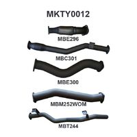 3in Exhaust System with Cat & WOM (Landcruiser VDJ79 07+)