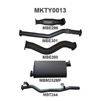 3in Exhaust System without Cat & Muffler (Landcruiser VDJ79 07+)