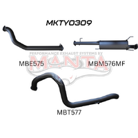 3in No Cat & No Rear Muffler (Prado KDJ120/150 02+)