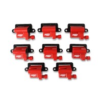 Ignition Coil - GM LS Blaster Series - L-Series Truck Engine - Red - 8-Pack 1999-2007 GM L-Series Truck Engines - 12558693/19355500 Replacement