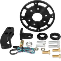 Crank Trigger Wheel Kit - Flying Magnet - SBC - 6.25 in. Small Block Chevy - Use with 6/7/8 Series Ignition - Black