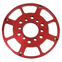 Crank Trigger Wheel - Flying Magnet - SBC - 7 in. Red - Replacement Wheel for Small Block Chevy Crank Trigger Kit p/n 8610