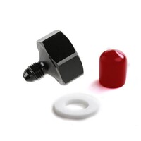 Black T7075 aluminum 4AN-660 Bottle Nut Adapter 4AN -660 BOTTLE NUT ADAPTER- AL7075- BLACK